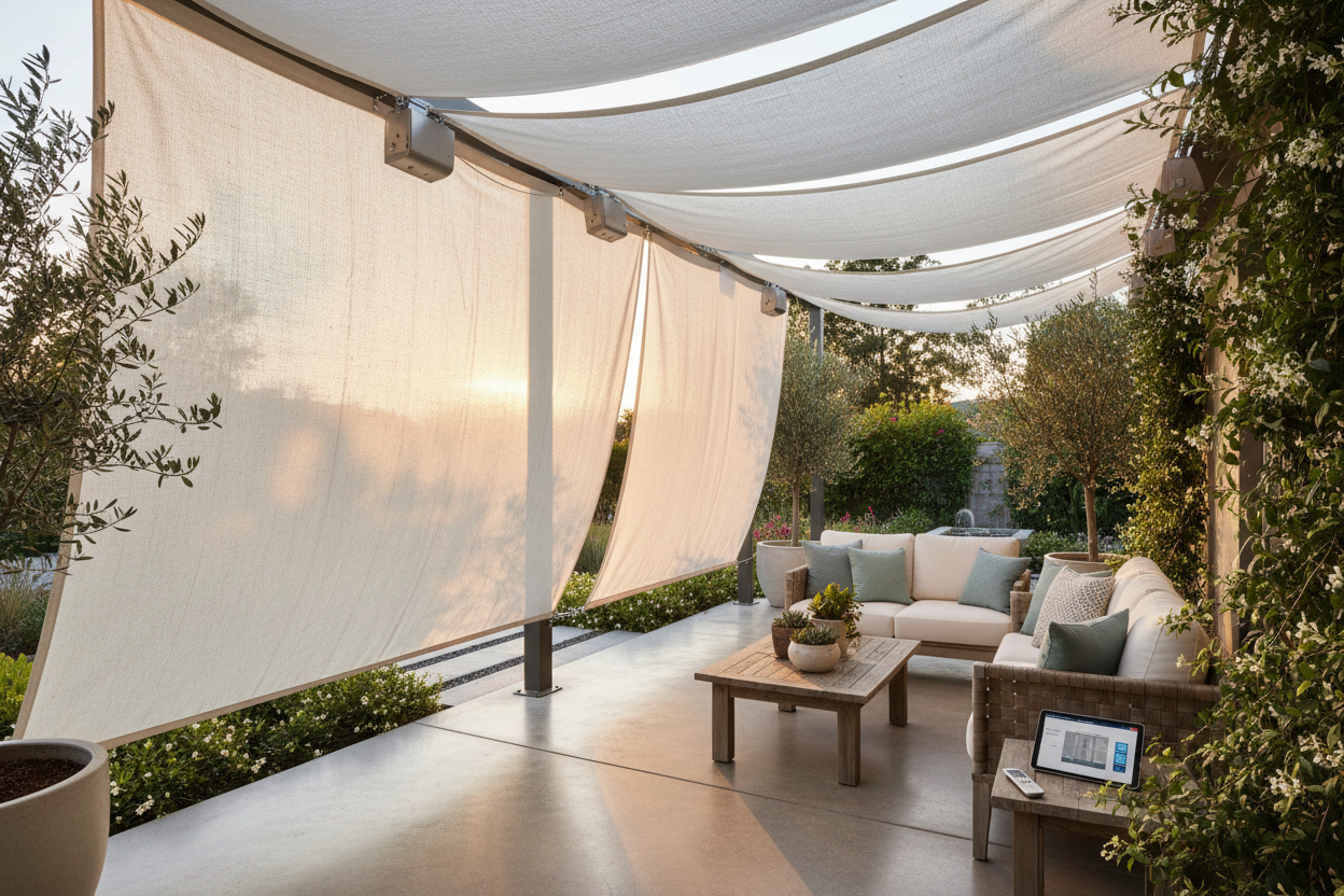 Canvas Shades: Why I Motorized My Outdoor Living Space