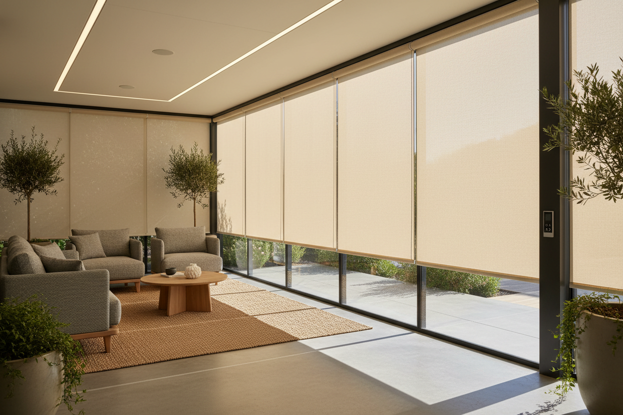 Outdoor vinyl roller shades: Smart Control for Your Patio
