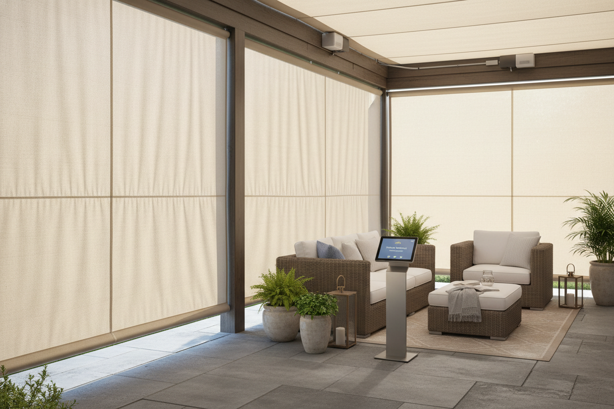 Outdoor Canvas Shades: Adding Smart Motors for Patio Privacy