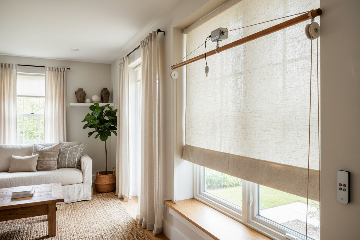 DIY Roll Up Sun Shade: How to Build & Motorize It