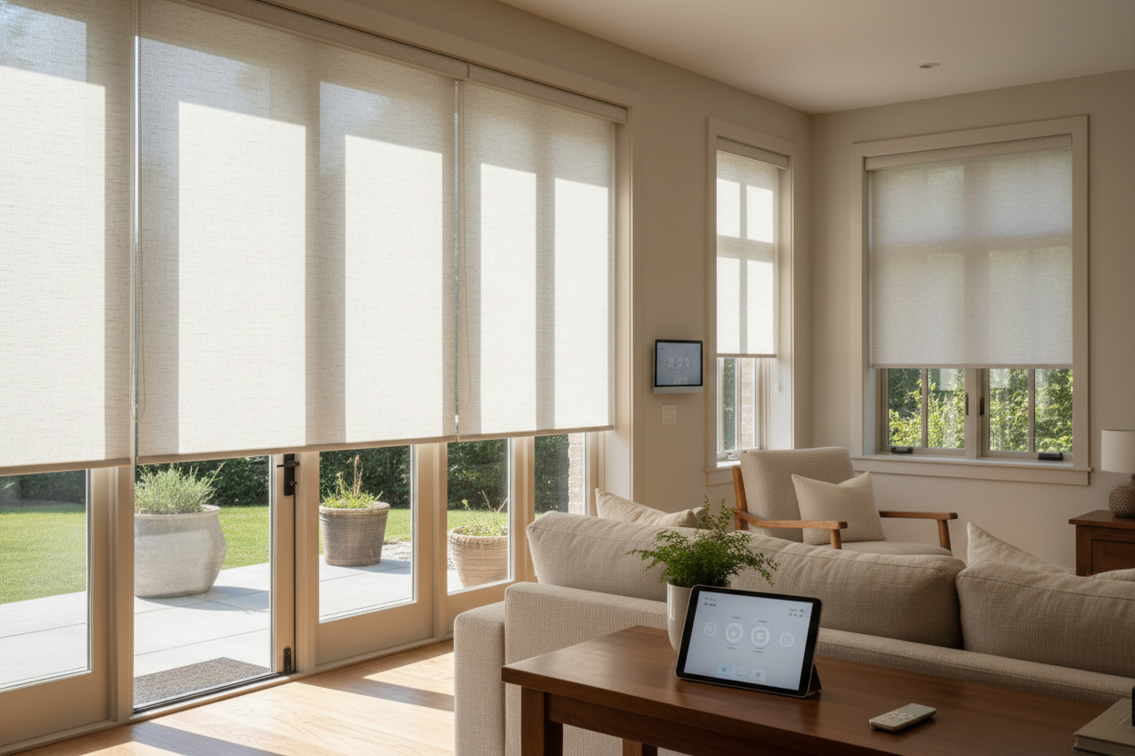 Motorized fabric outdoor roller shades: My 6-Month Review