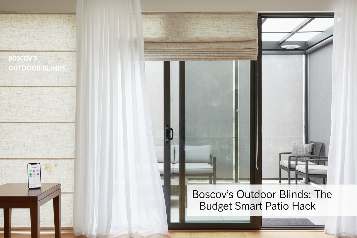 Boscov's Outdoor Blinds: The Budget Smart Patio Hack