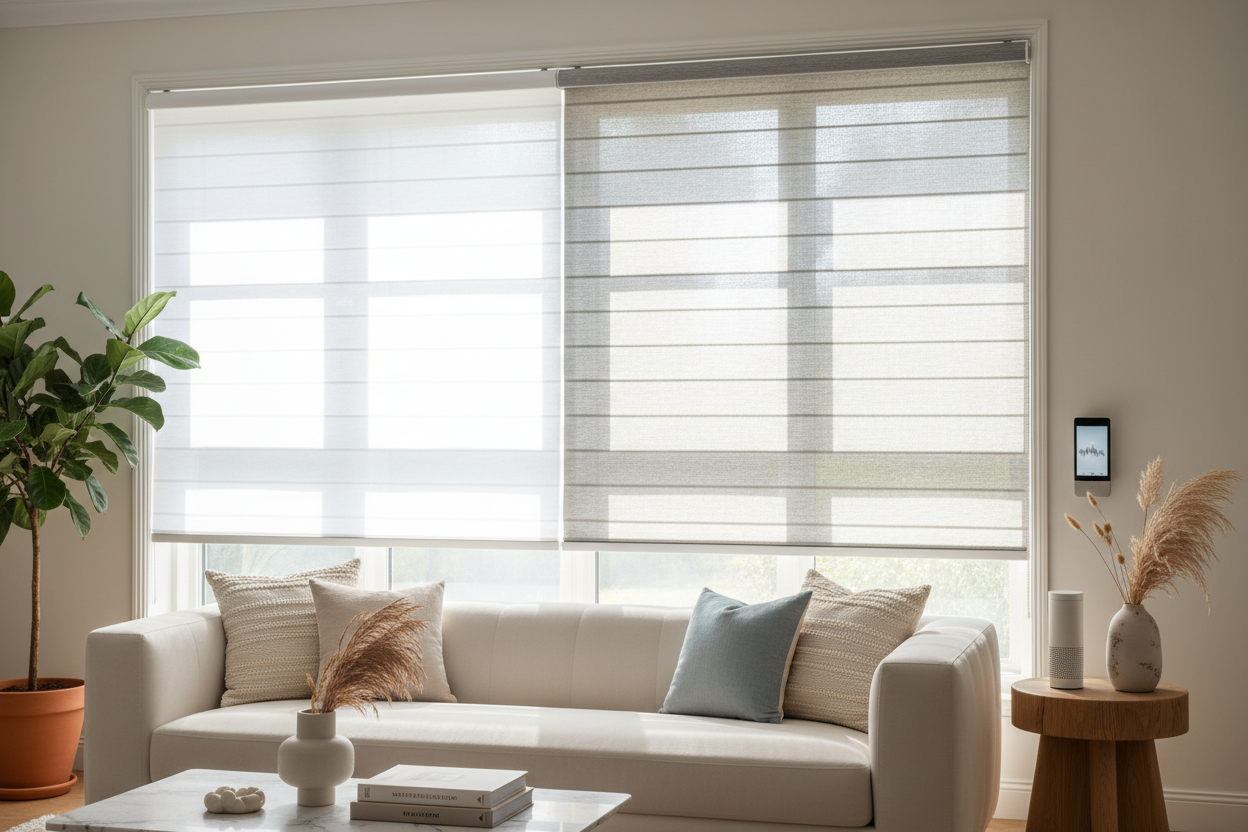 Why a Dual Sheer Shade is the Ultimate Smart Lighting Hack