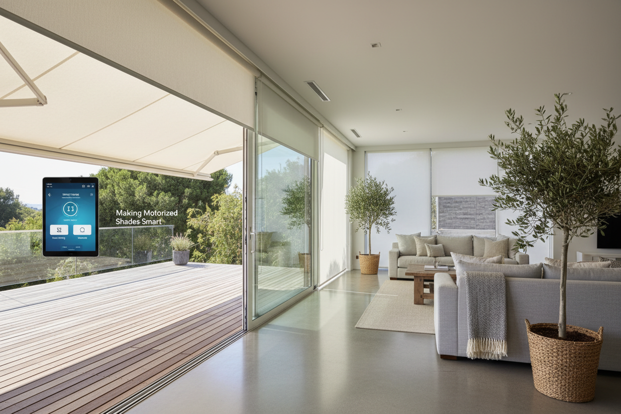 Awning for Deck Costco: Making Motorized Shades Smart