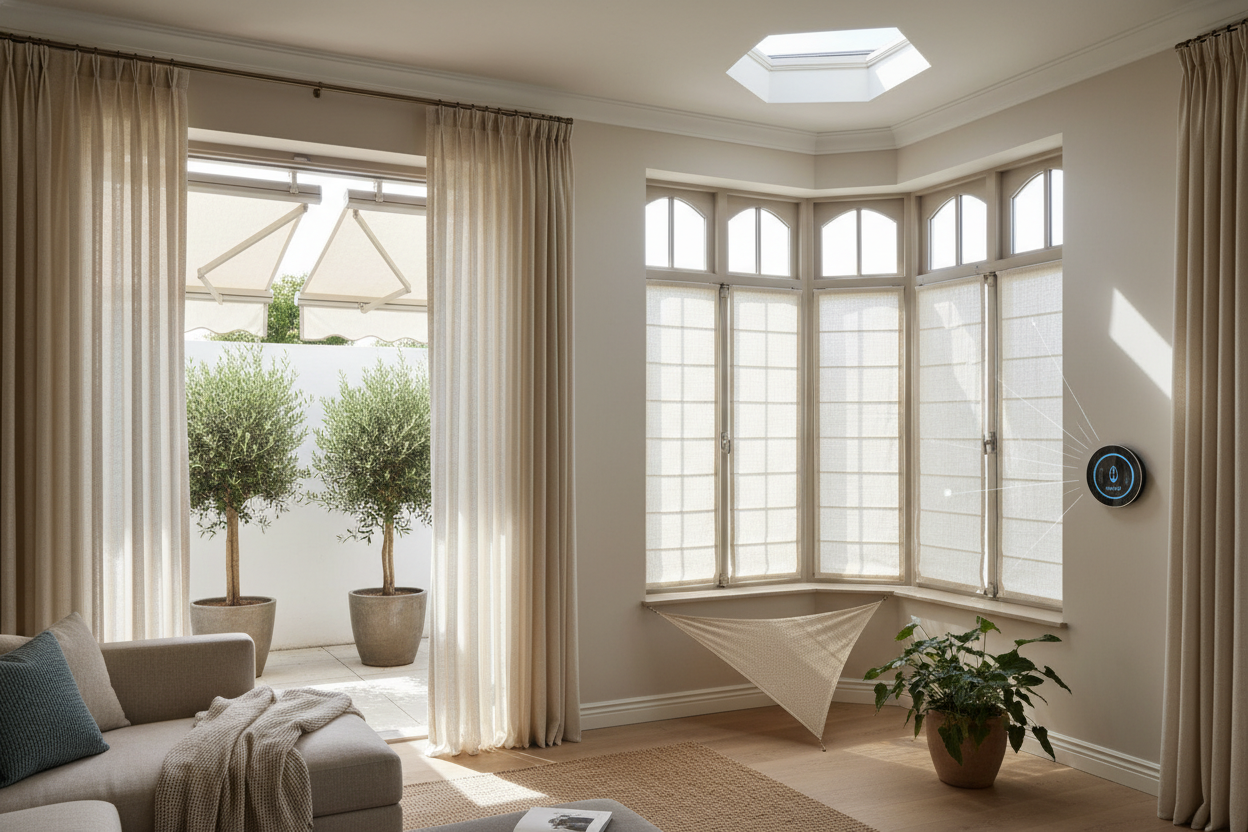 Small Sun Shades: Motorizing Tricky Windows for Smart Cooling