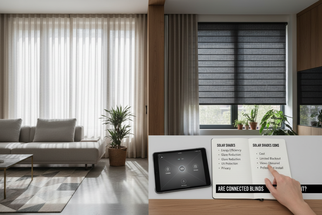 Pros and Cons of Solar Shades: Are Connected Blinds Worth It?