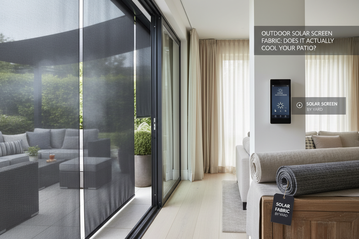 Outdoor Solar Screen Fabric: Does It Actually Cool Your Patio?