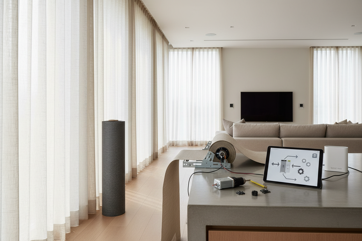 Roll of Shade Cloth to Motorized Shades: A DIY Guide