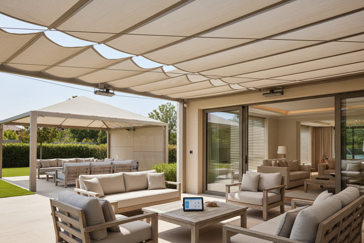 Shade Cloth Outdoor: How to Motorize Your Patio Shade