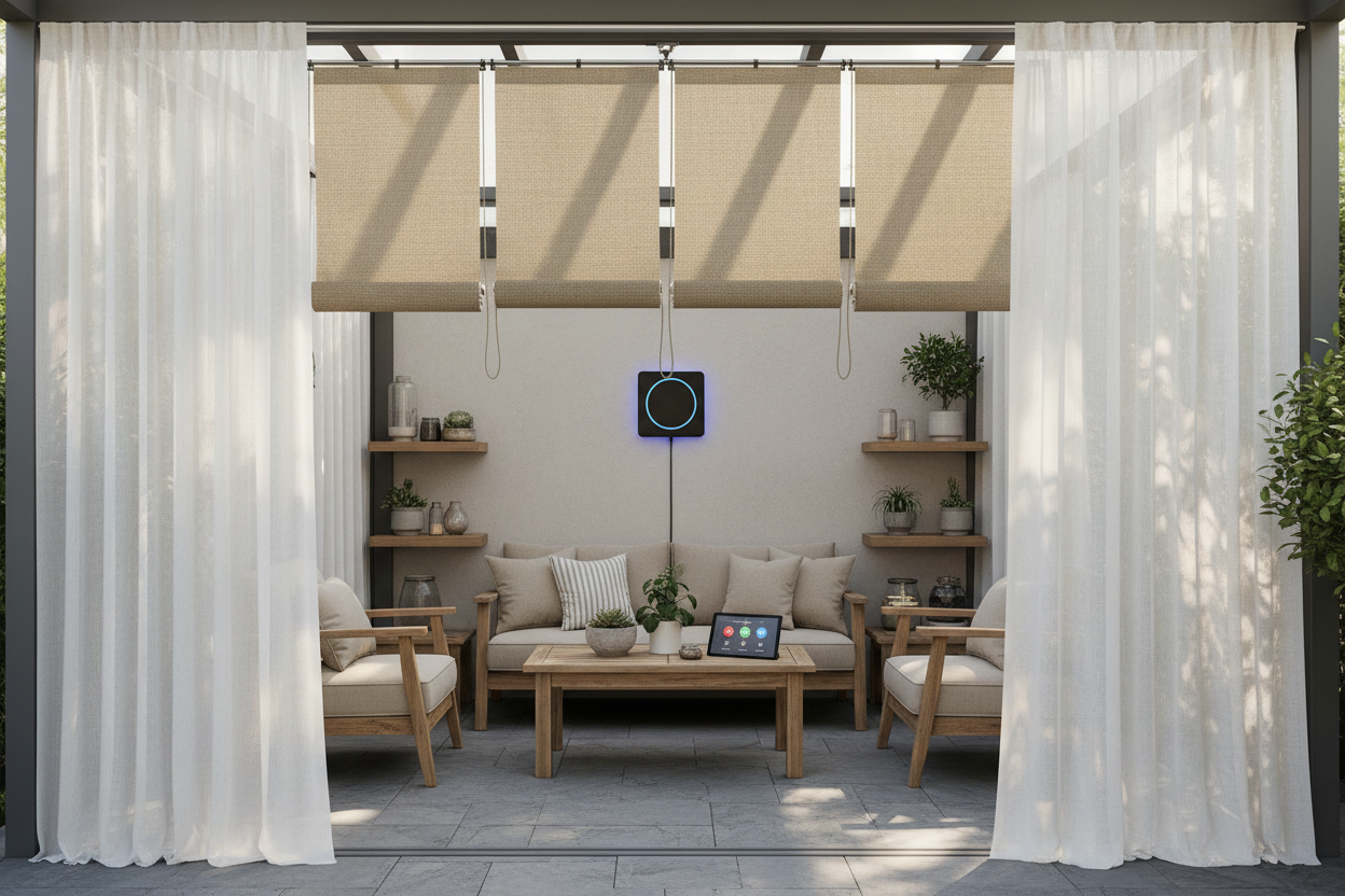 Shade Cloth at Walmart: DIY Smart Patio Blinds