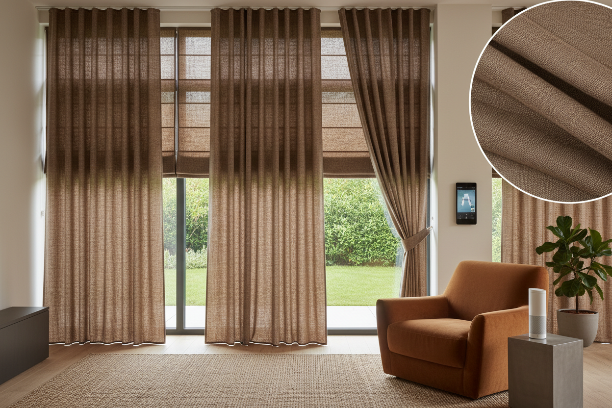 Brown Shade Cloth: Why I Motorized My Sunroom Shades