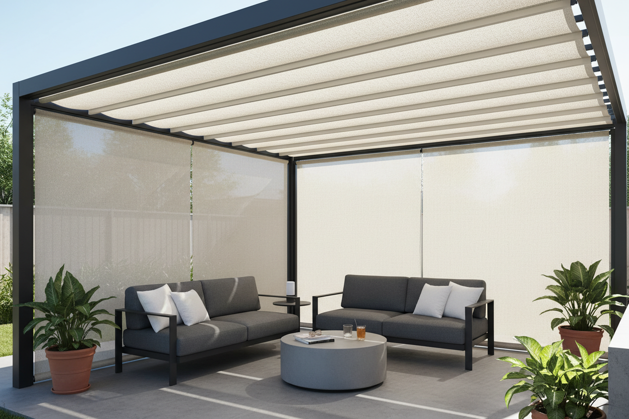 Pergola Canopies: Adding Voice-Controlled Shade to Your Patio