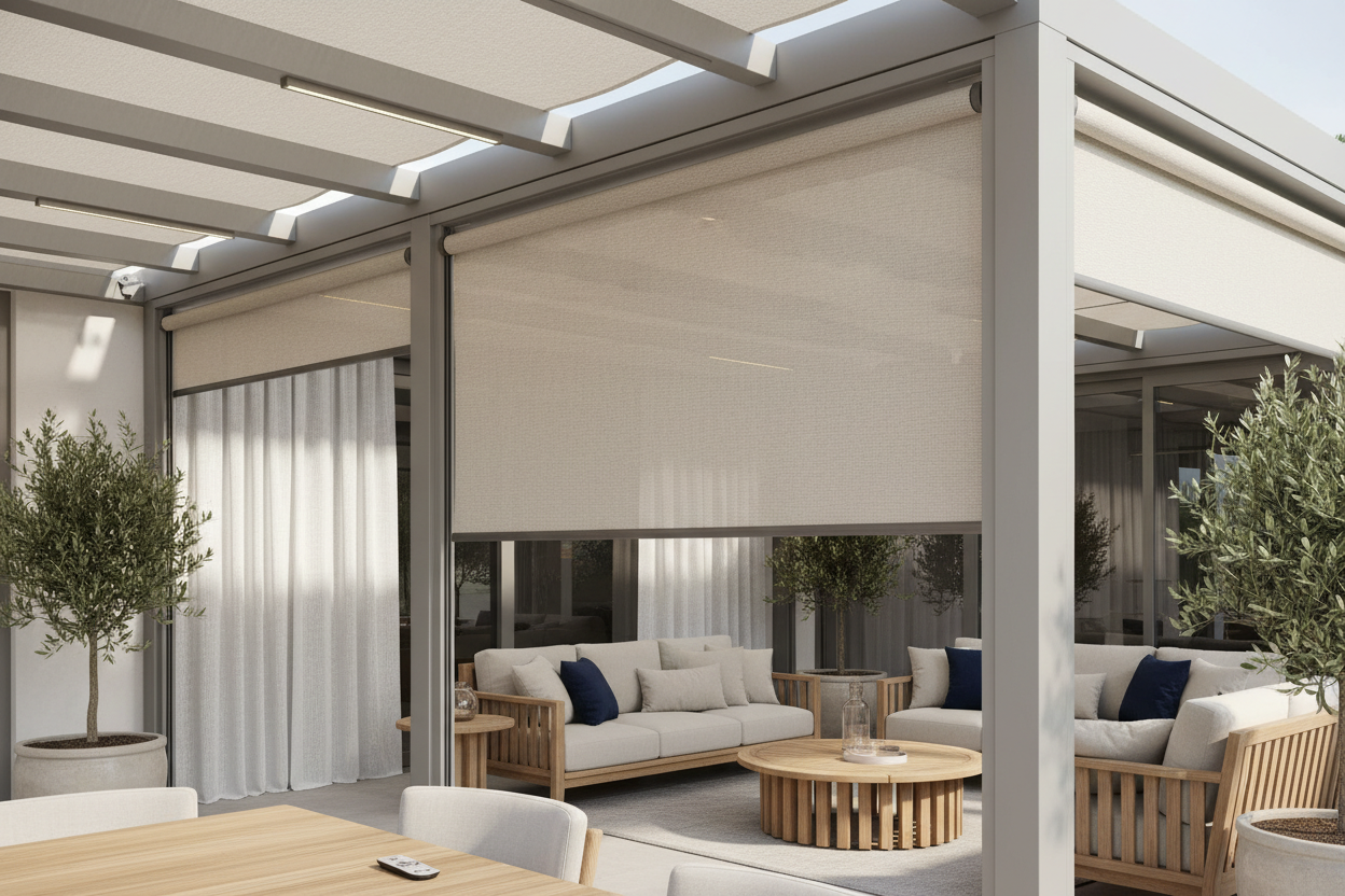 Pergola Canvas Cover Setup: Adding Motorized Smart Shade