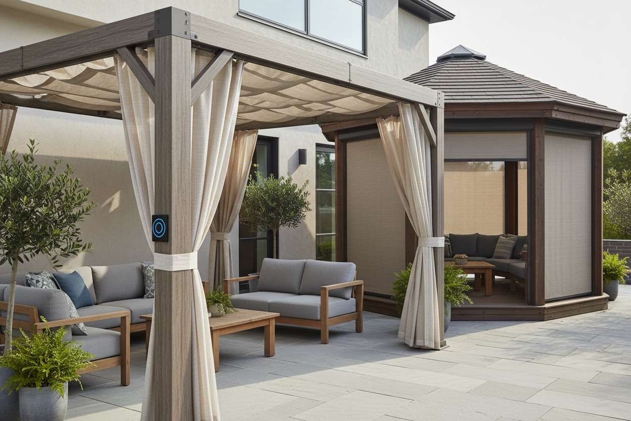 Home Depot Pergola Cover Upgrades: Adding Smart Motorized Shade