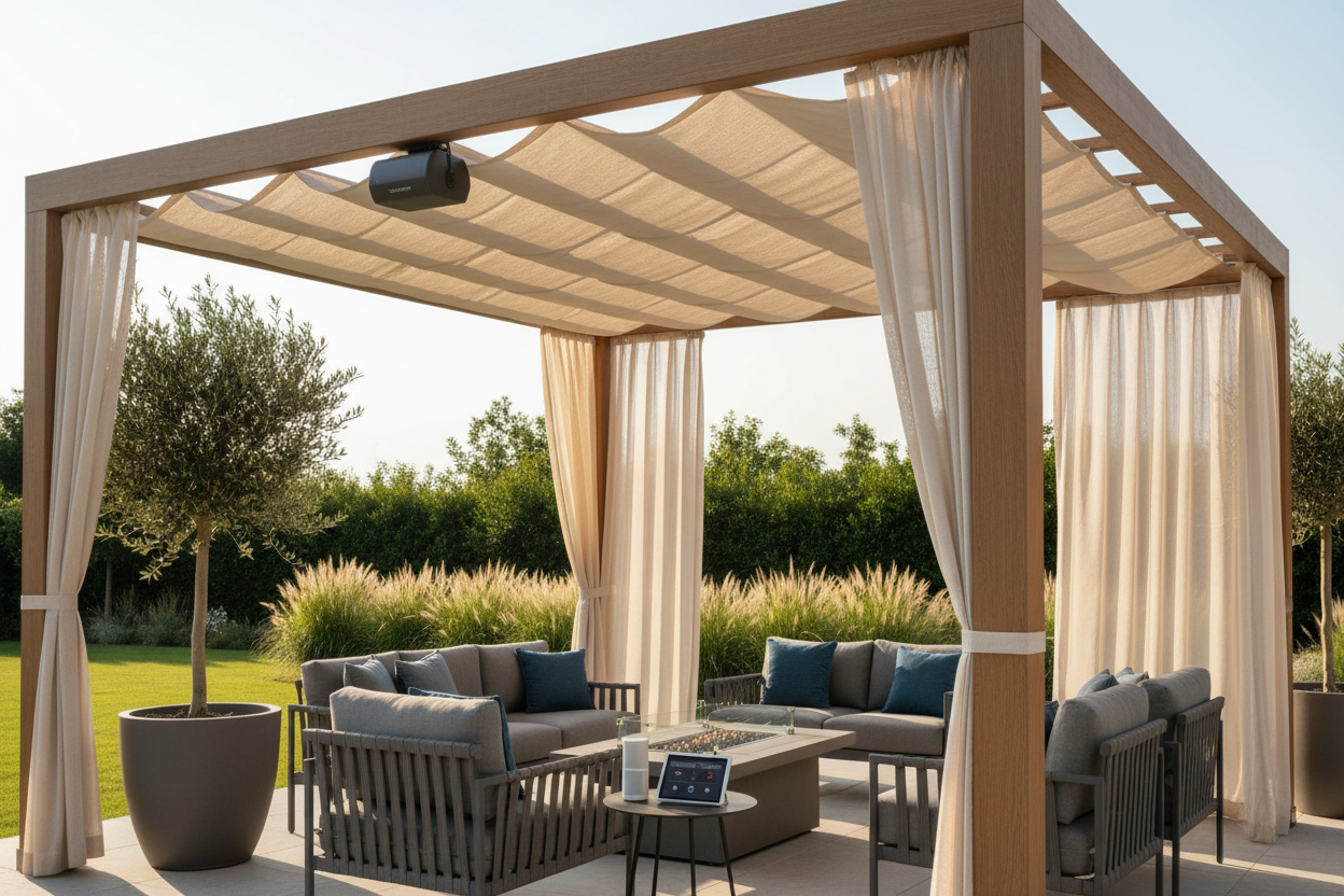 Canopy Cover for Pergola: Adding Voice-Controlled Shade