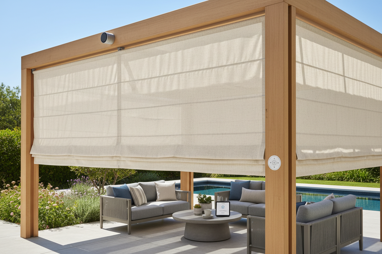 Roman Shade Pergola Setup: Smart Outdoor Comfort Guide