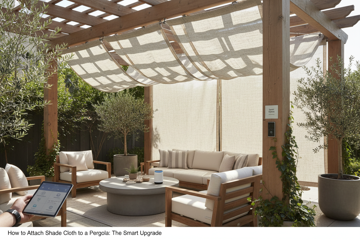 How to Attach Shade Cloth to a Pergola: The Smart Upgrade