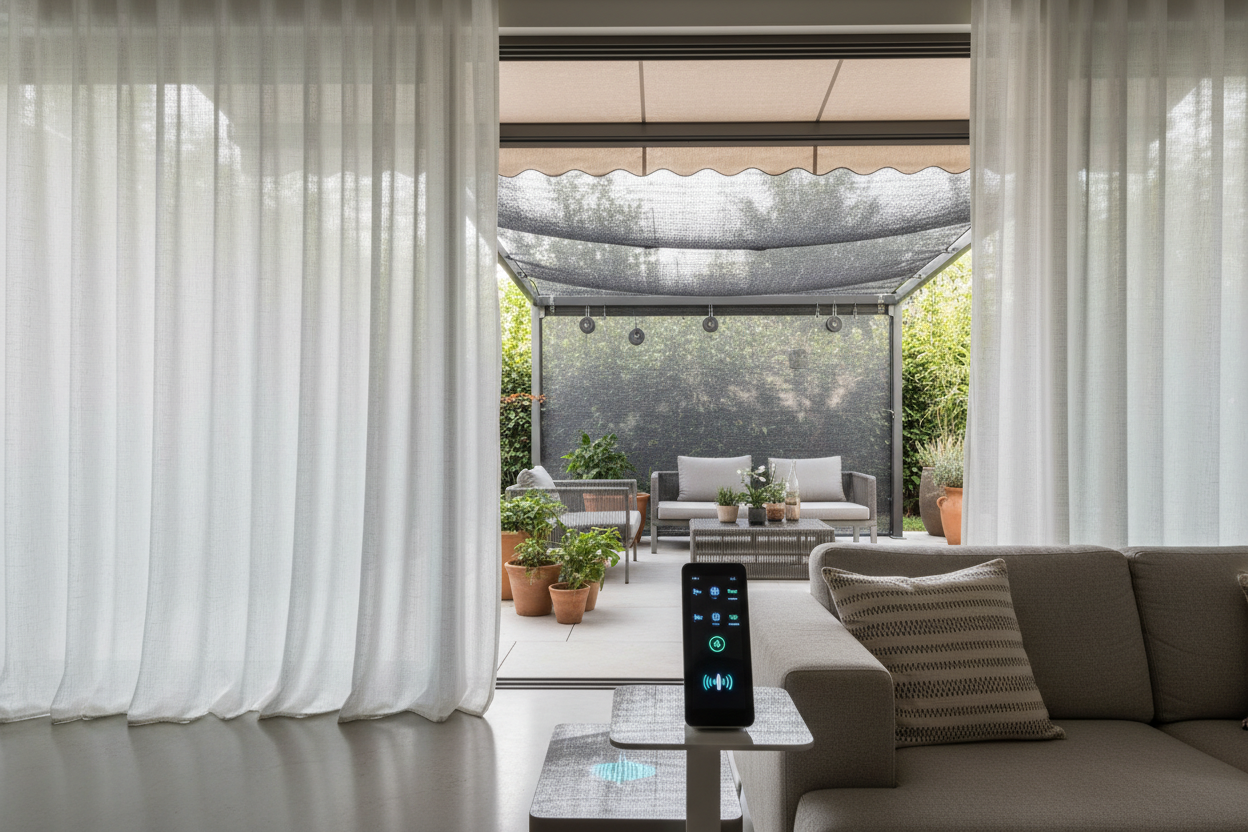 Netting for Shade: Building a Voice-Controlled Garden Canopy