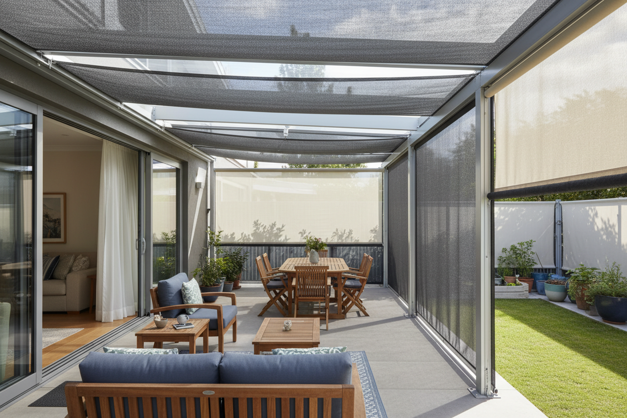 Sun Shade Netting: Motorizing Your Patio for Smart Cooling