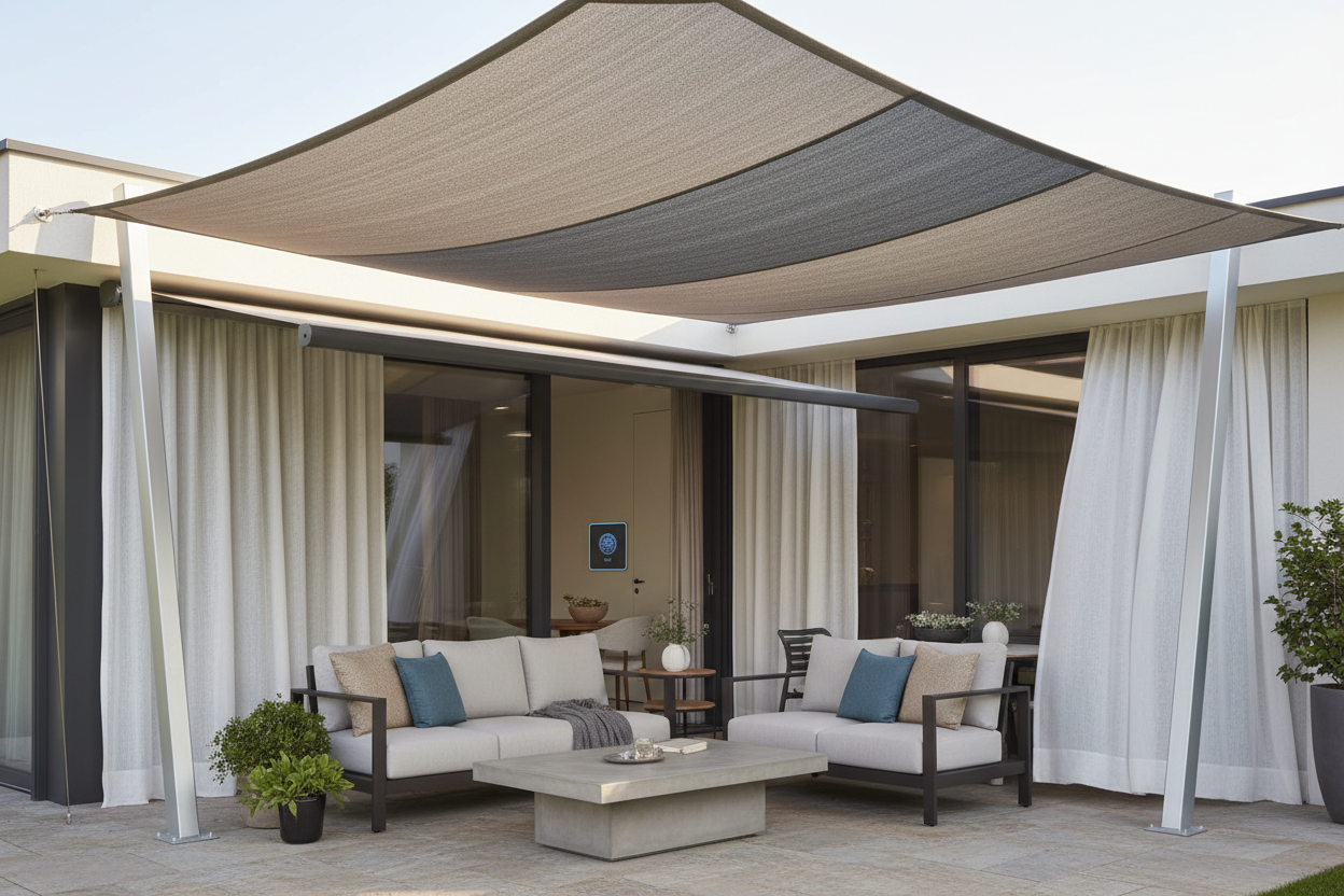 Smart Sail for Shade: My Motorized Patio Setup After 1 Year