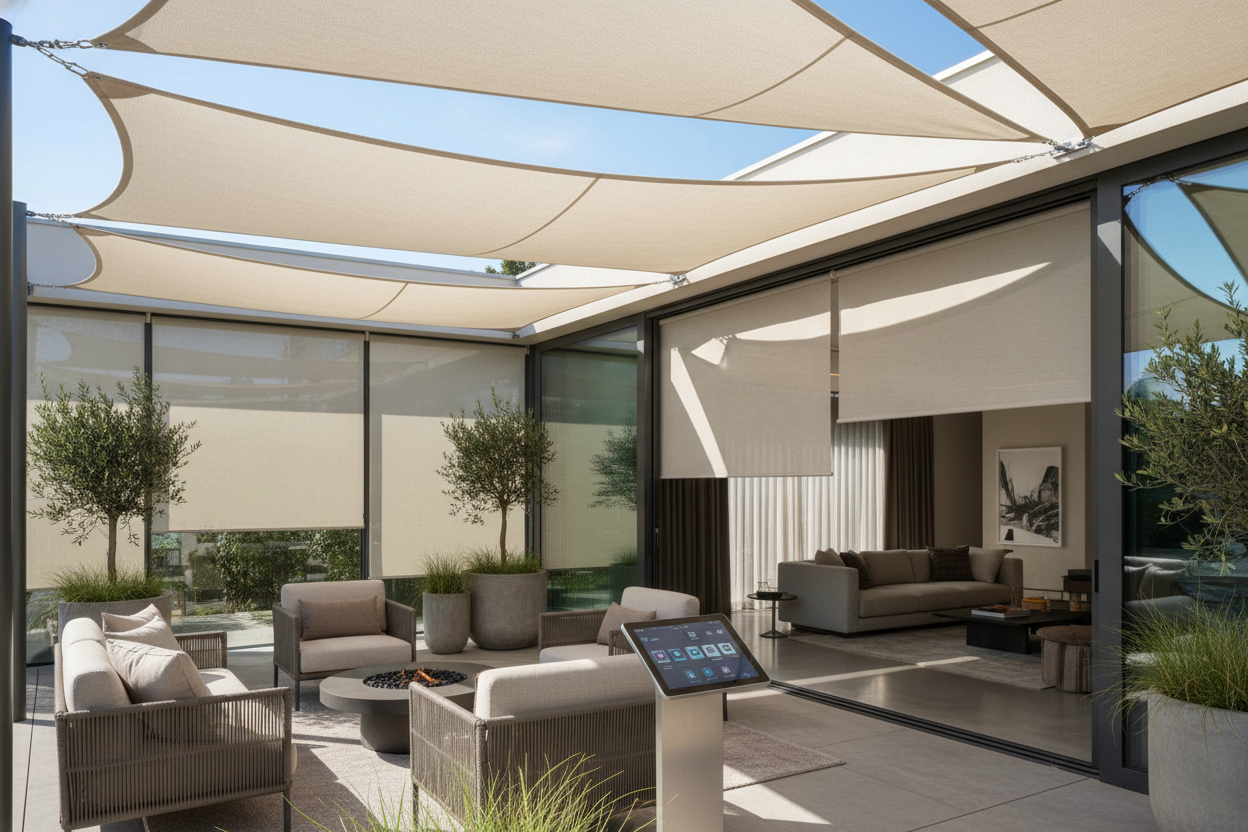 Sun Sails for Shade: My Smart Retractable Patio Setup