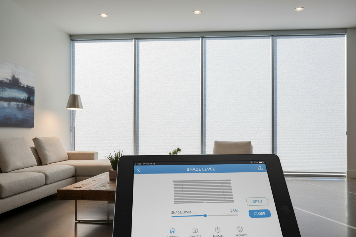 Make Your Home Smarter with Motorized Blackout Cellular Shades
