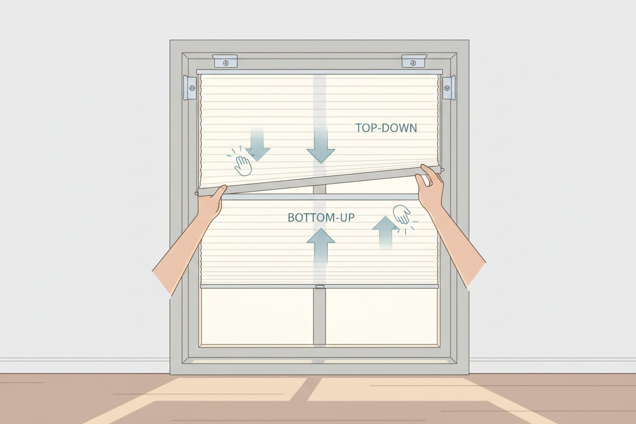 Mastering the Light: A Practical Guide to Mounting Top-Down Bottom-Up Shades