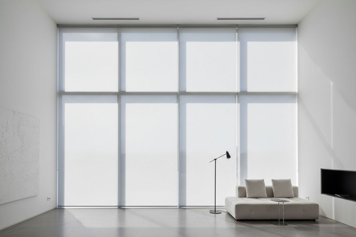 Maximizing Height and Minimalism: The Strategic Advantage of Top Mounted Roller Shades