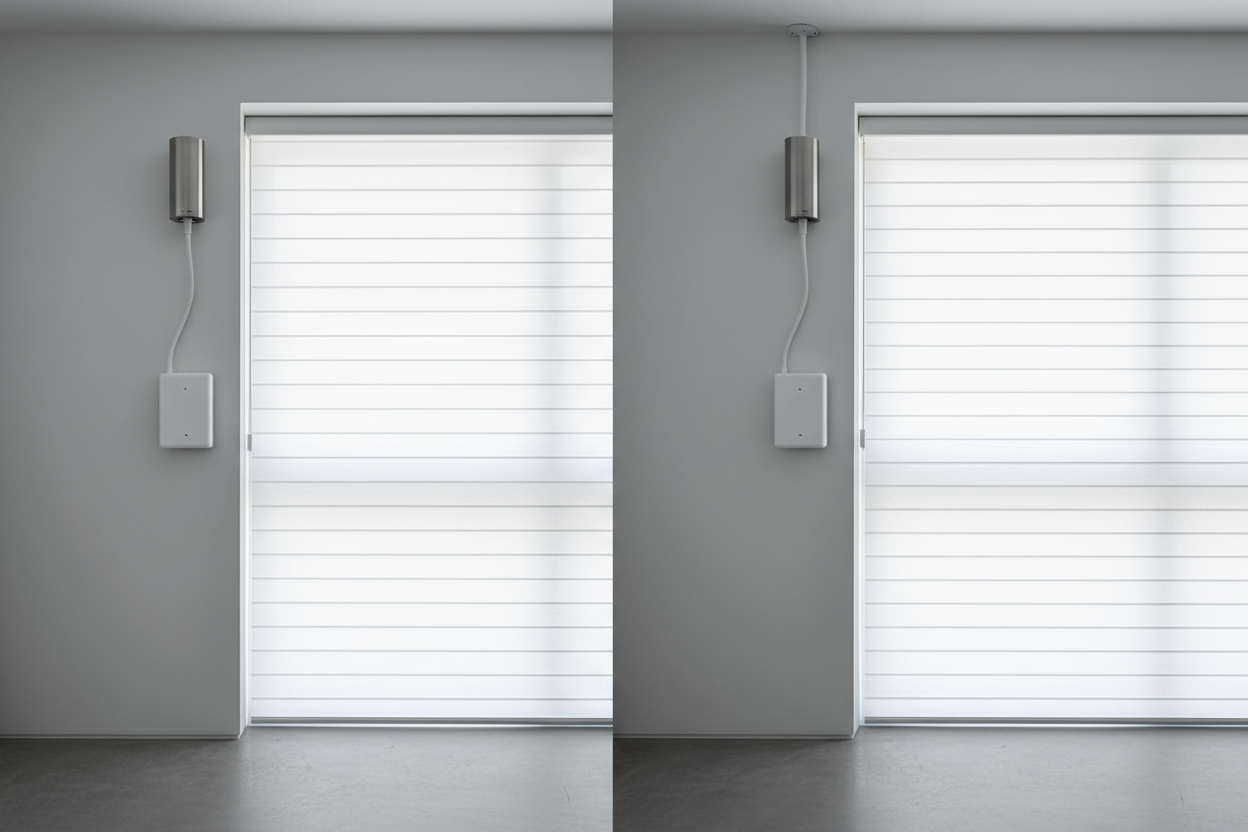 Modern Style Modern Window Blinds: Battery vs. Hardwired Motors