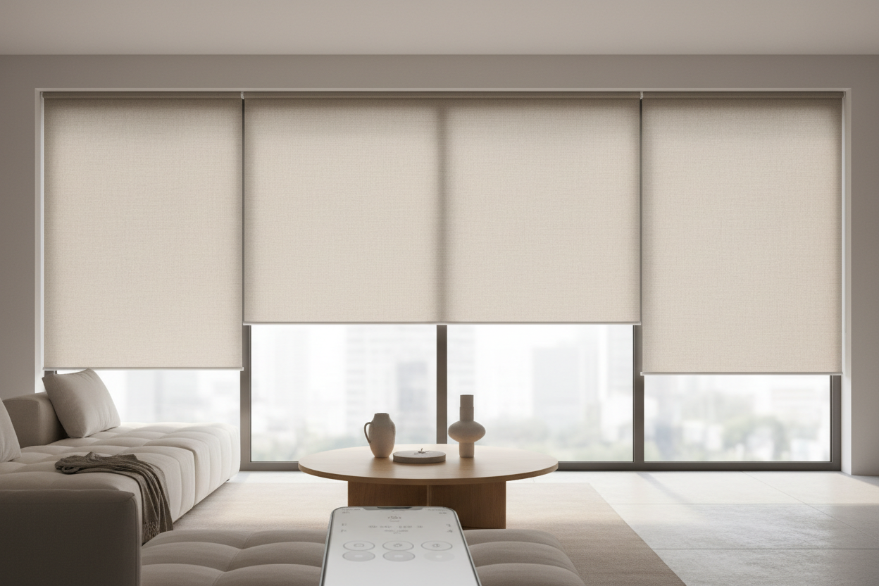 Motorized Top Down Bottom Up Shades: Comfort Meets Control