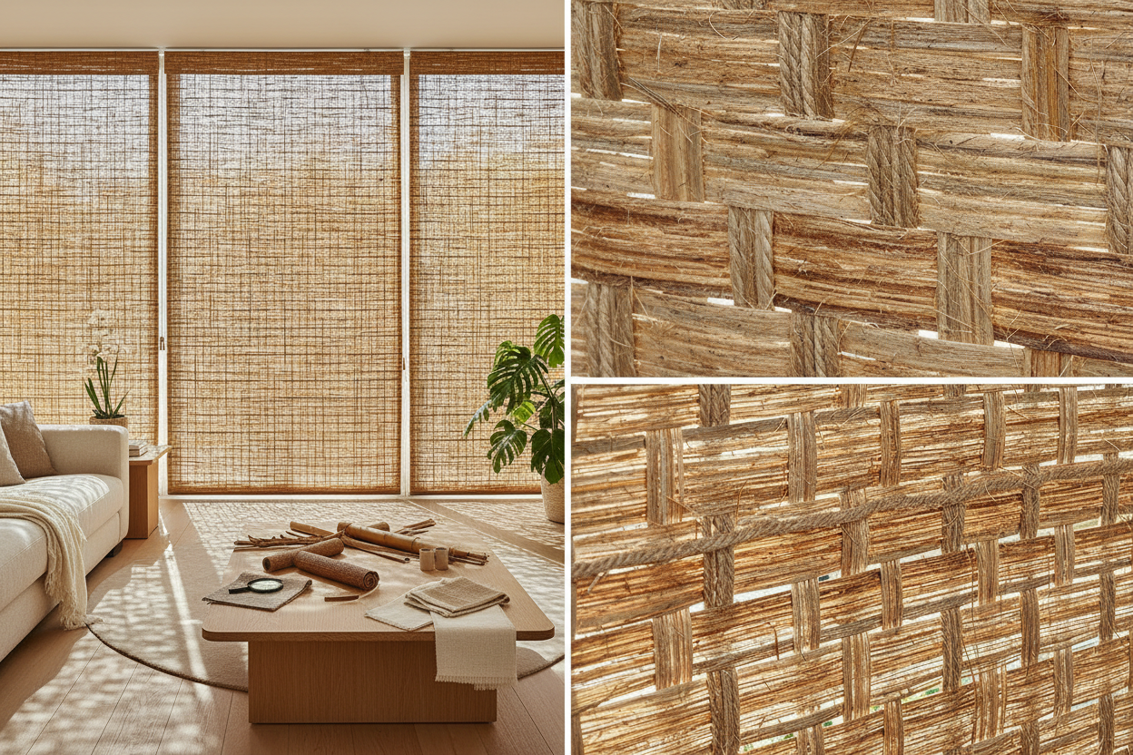Nature’s Texture: How to Choose the Perfect Woven Wood Window Treatments