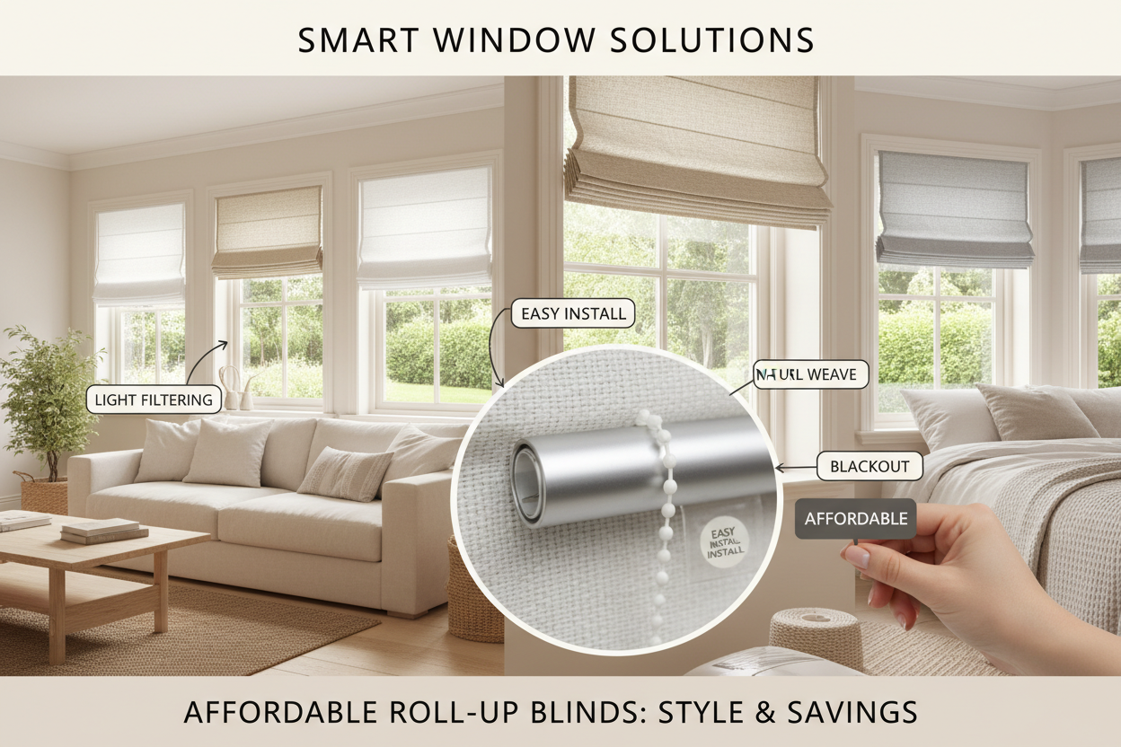 Practical Guide to Choosing Affordable Roll Up Window Blinds