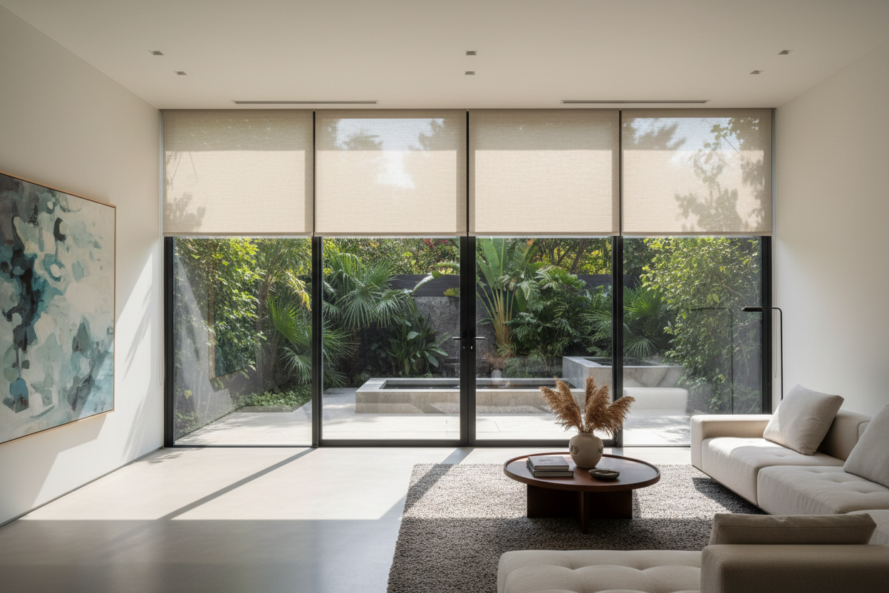Reclaiming Your View: A Guide to Selecting Solar Shades for Large Glass Doors