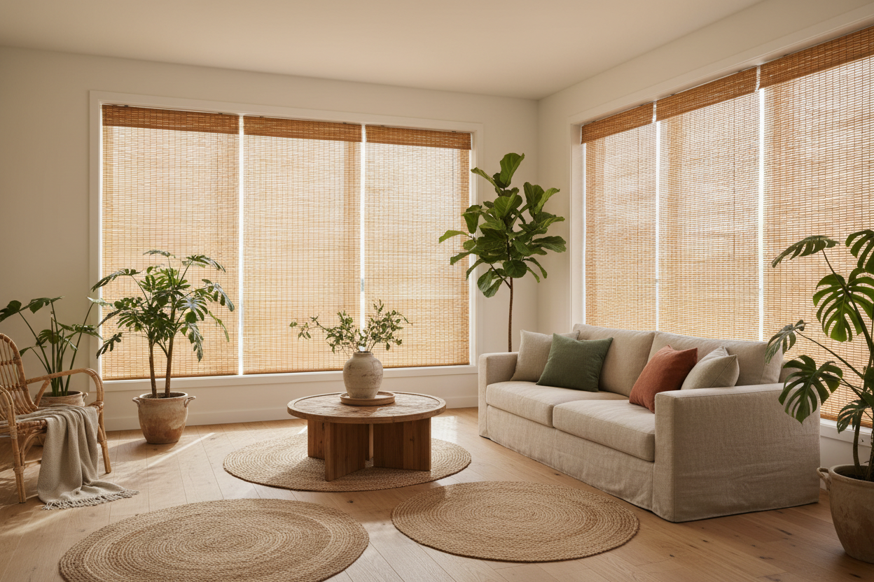 Reed Window Blinds and Shades for a Natural Home Touch