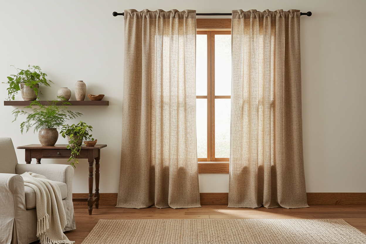 Rustic Elegance: A Practical Guide to Burlap Window Treatments