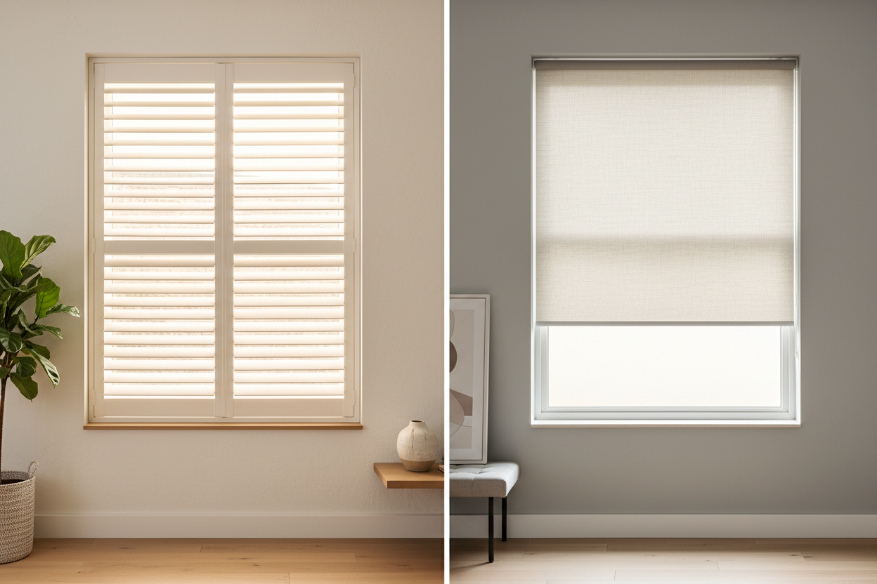 Shutters vs. Shades: A Comprehensive Guide to Selecting the Right Window Coverings