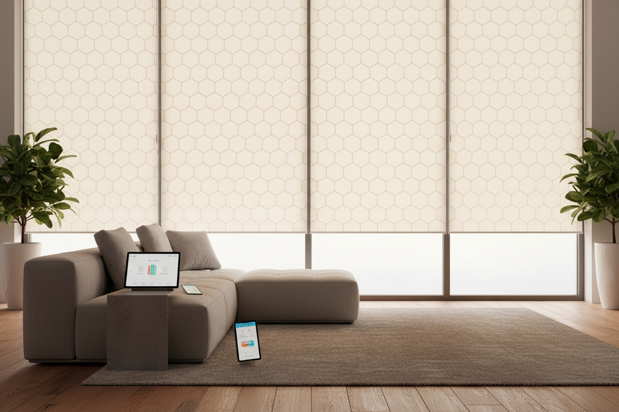 Smart Comfort: Why Motorized Honeycomb Shades Are the Future of Energy Efficiency