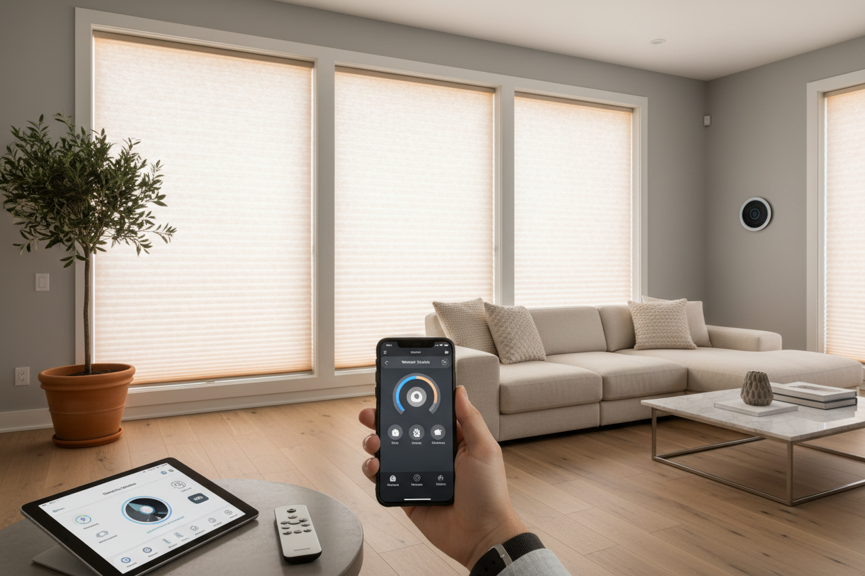 Smart Comfort: Why Motorized Honeycomb Shades Are the Future of Home Efficiency