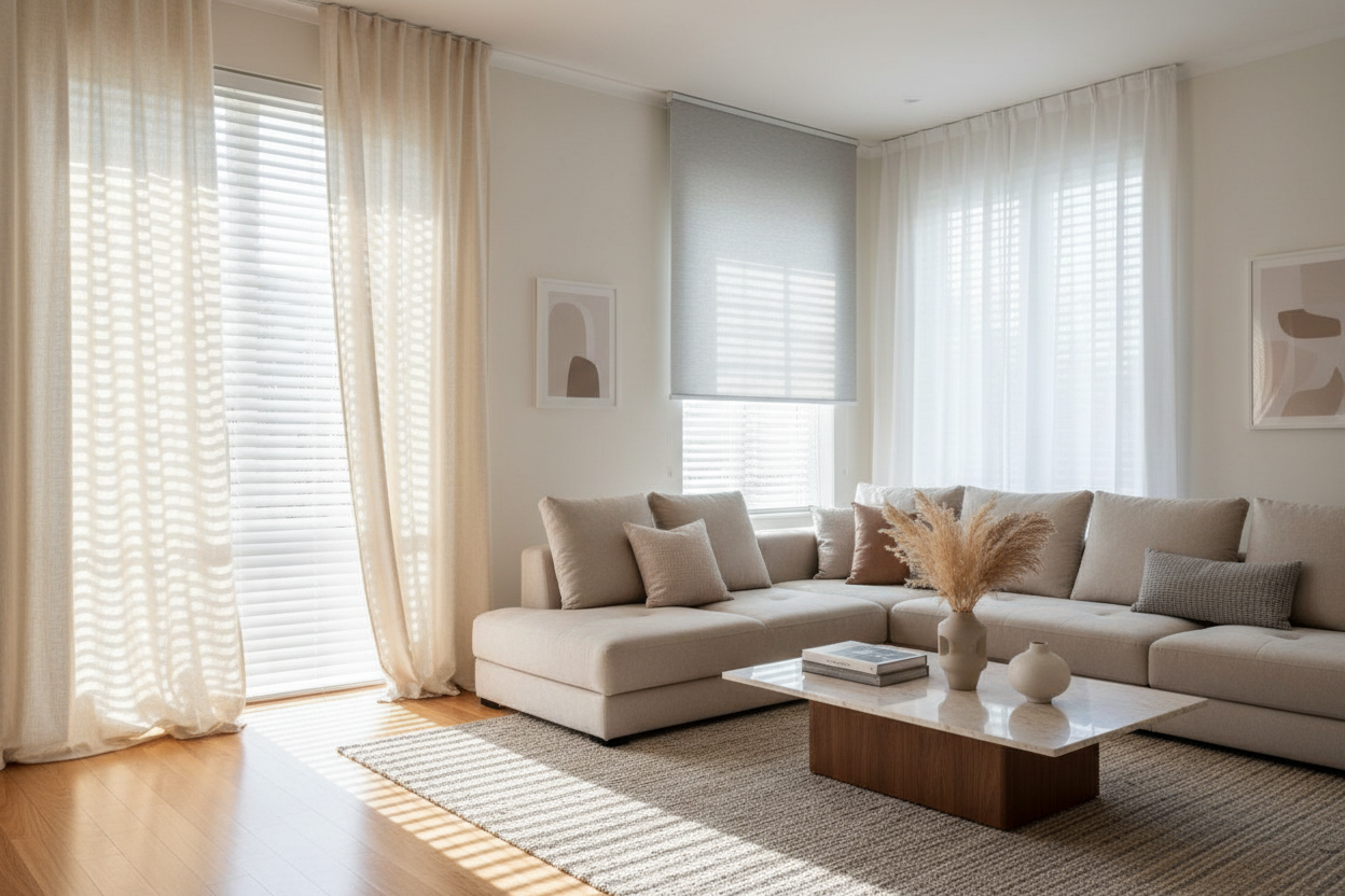 Smart Ideas for Stylish Window Coverings Over Blinds