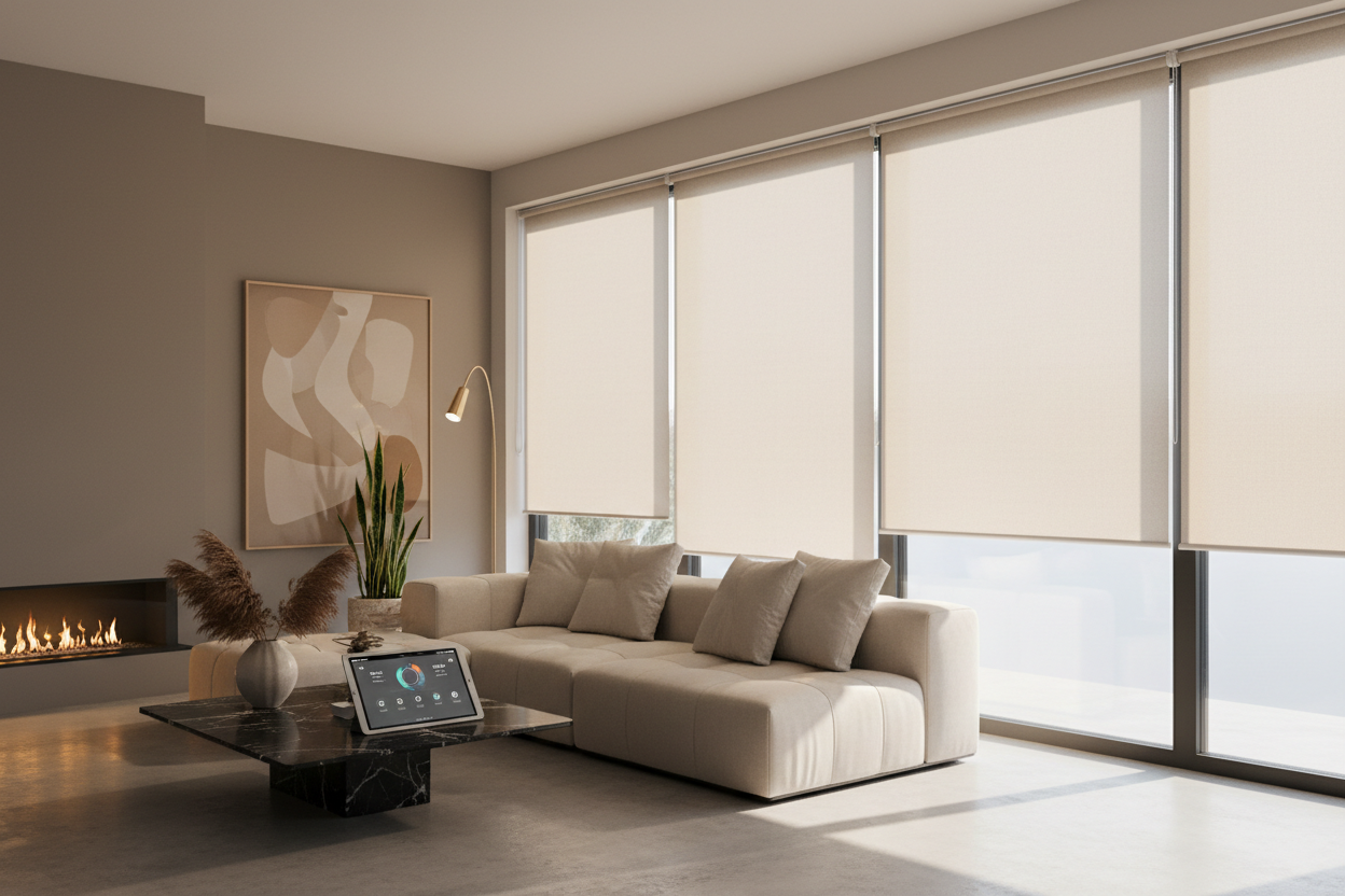 Smart Living Made Easy with Electric Solar Shades at Home