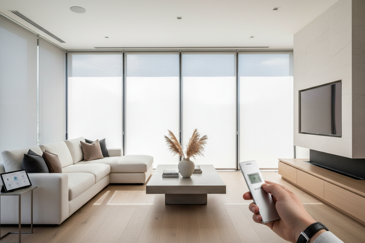 Smart Living Made Simple with Remote Roller Shades
