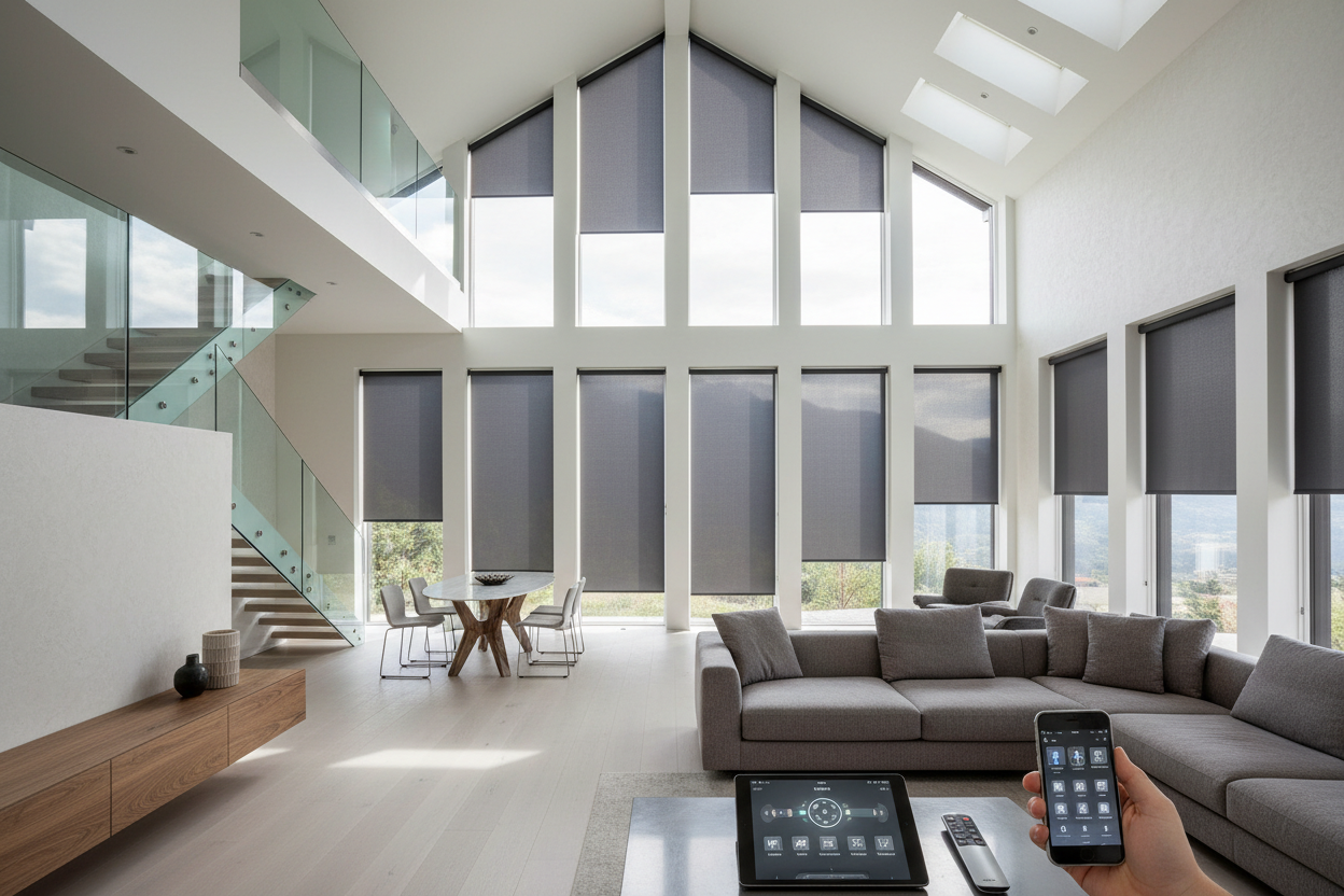 Smart Solutions for Blinds in Hard to Reach Windows