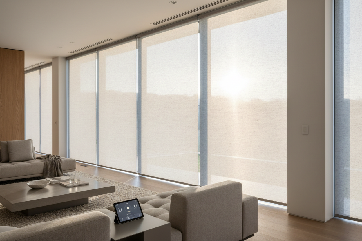 Smart Sun Control: Elevating Home Comfort with Motorized Solar Shades