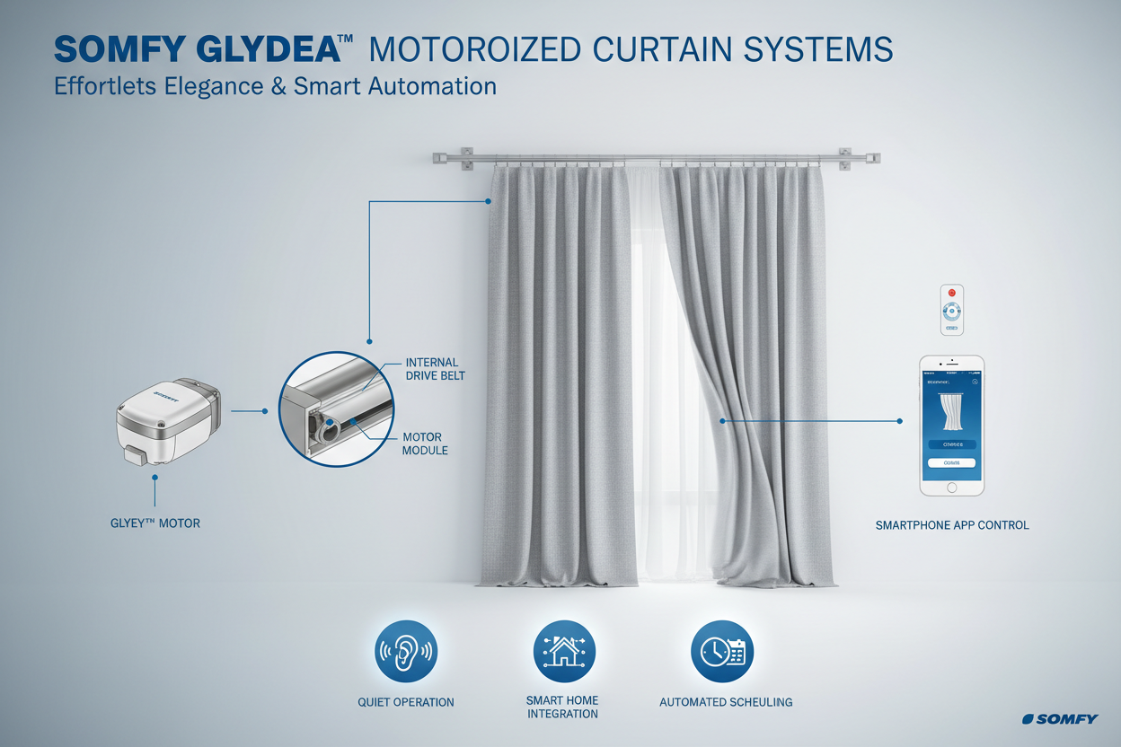 Somfy Glydea and Motorized Curtain Solutions Explained