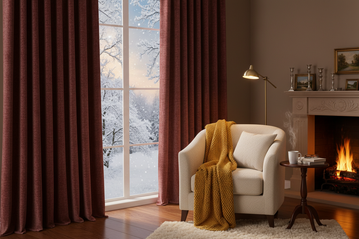 Stay Warm and Save Energy with the Right Heavy Winter Curtains