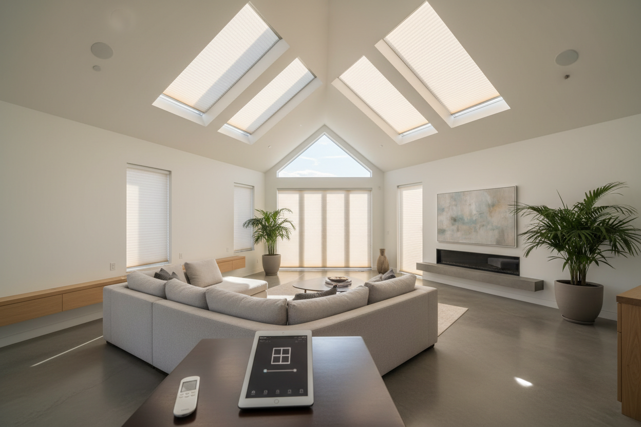 Stop Struggling with Poles: The Real Benefits of Motorized Skylight Shades