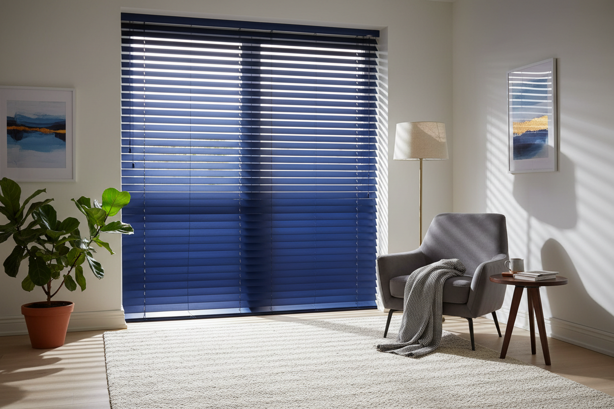 Stylish Blue Window Blinds to Elevate Your Home Decor