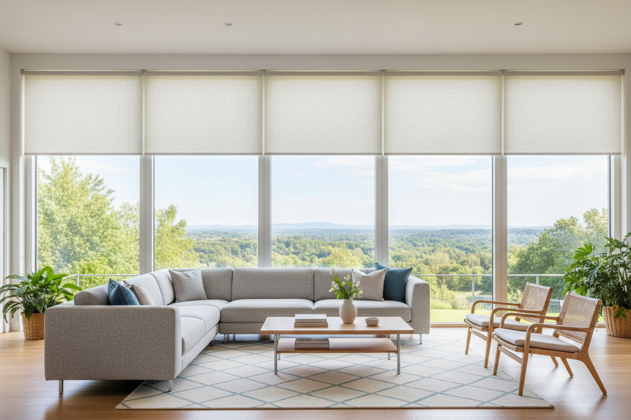 Sunscreen Roller Shades: How to Stop the Glare Without Losing Your View