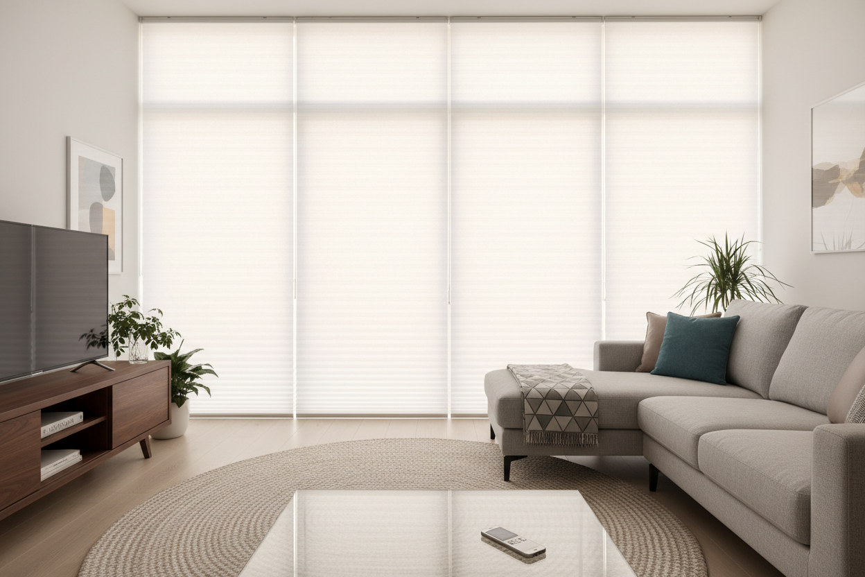 The Effortless Magic of Motorized Cellular Shades