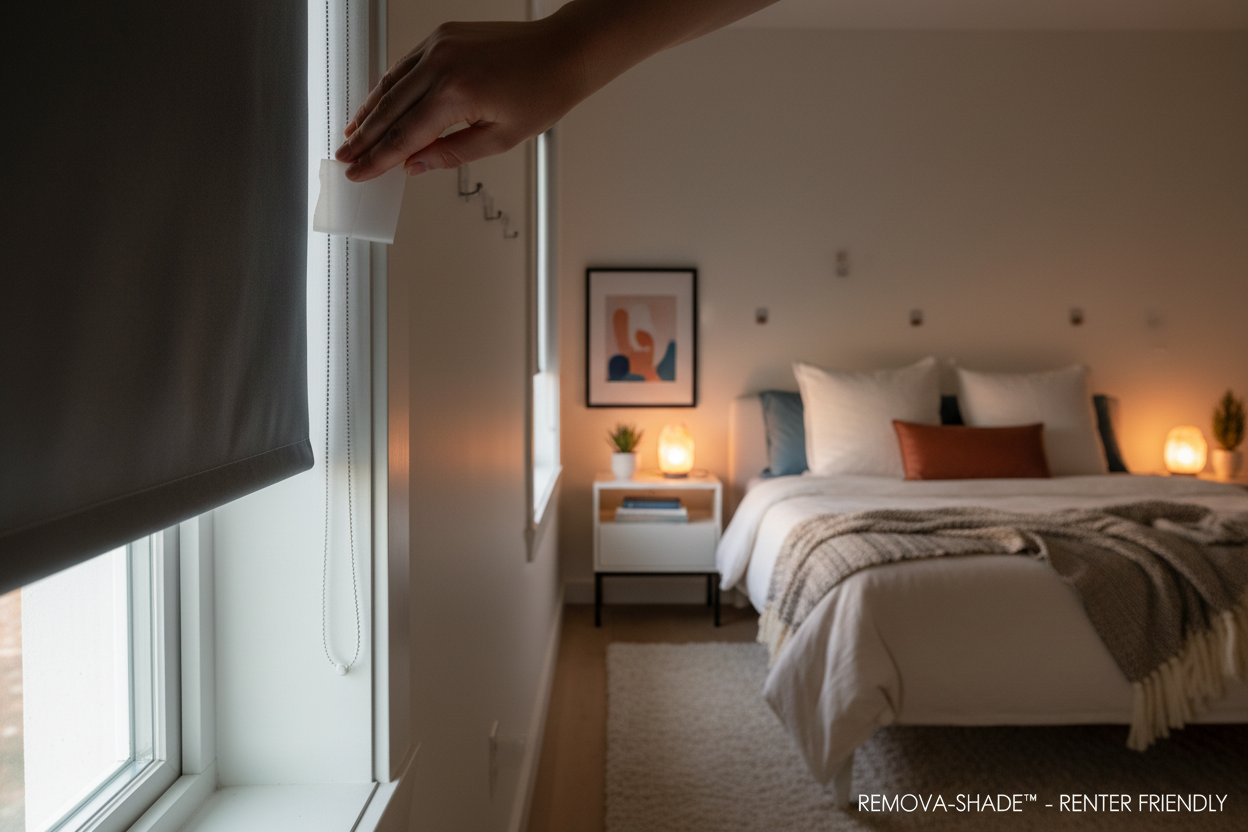 The Renter-Friendly Sleep Hack: Why Adhesive Blackout Shades Are a Game Changer